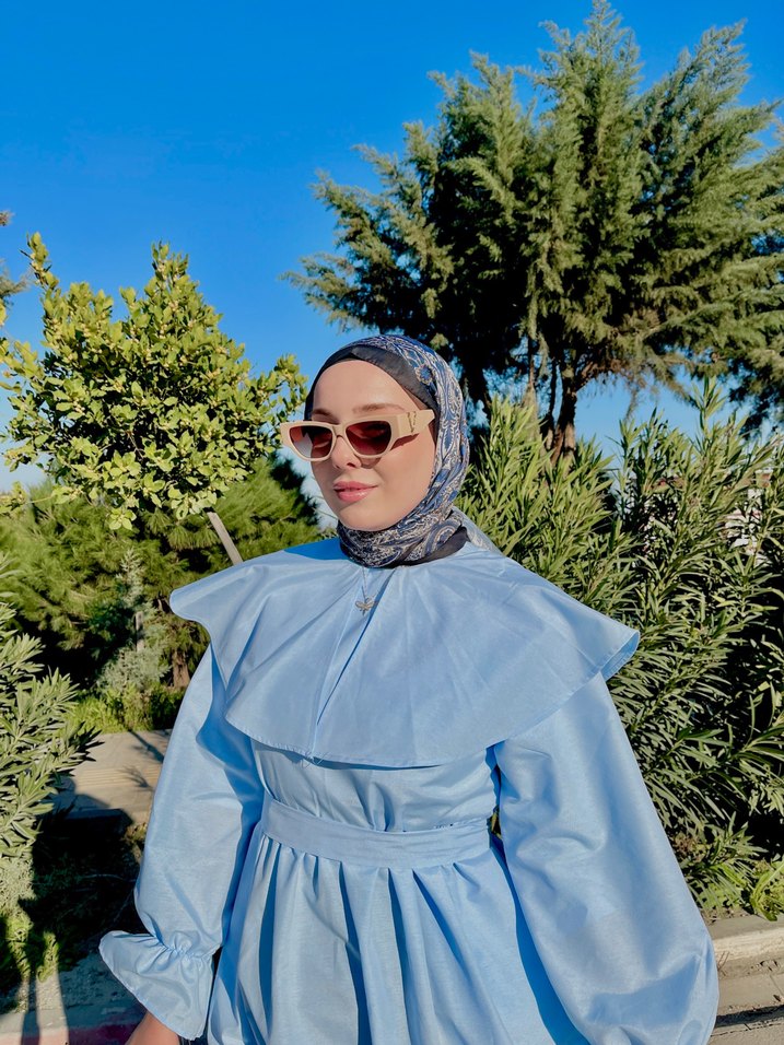 Bebe yaka elbise - Görsel 5