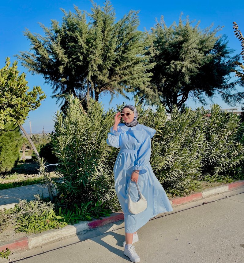 Bebe yaka elbise - Görsel 3