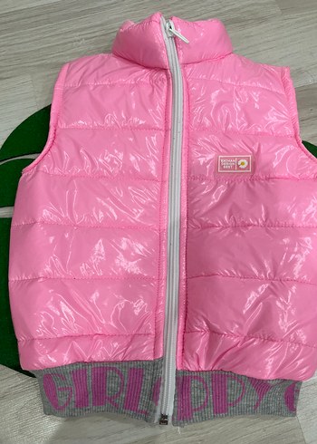 Diğer Kız Çocuk Pembe Fermuarlı Yelek