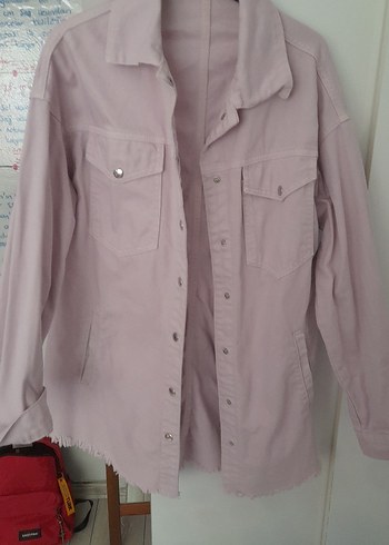 Pudra Rengi Düğmeli Midi Kadın Ceket - Görsel 2