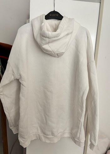 Beyaz Baskılı Uzun Kollu Sweatshirt - Görsel 3