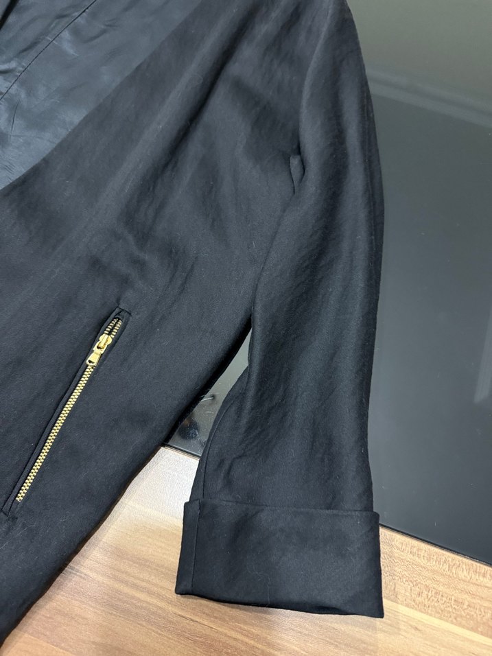 Siyah Midi Kadın ceket - Görsel 4