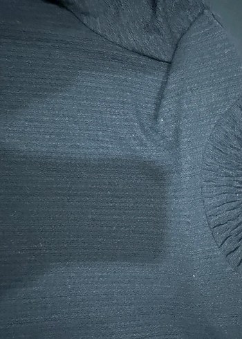 Siyah Pilili Midi Kadın Elbise - Görsel 4