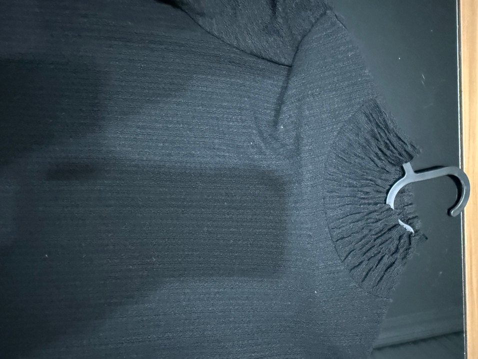 Siyah Pilili Midi Kadın Elbise - Görsel 4