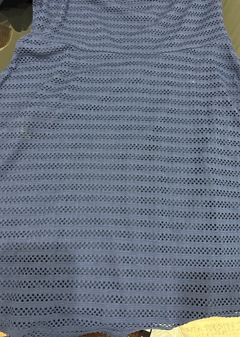 Lacoste lacivert Dantel Detaylı kısa kollu elbise - Görsel 3