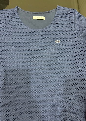 Lacoste lacivert Dantel Detaylı kısa kollu elbise - Görsel 2