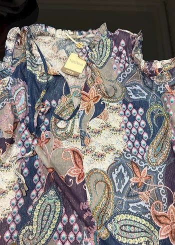 Bohem Çok Renkli Desenli gömlek - Görsel 7