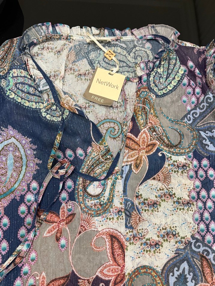 Bohem Çok Renkli Desenli gömlek - Görsel 5