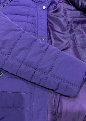 Kadın Mor Fermuarlı Ceket - Görsel 6