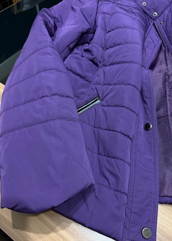 Kadın Mor Fermuarlı Ceket - Görsel 9