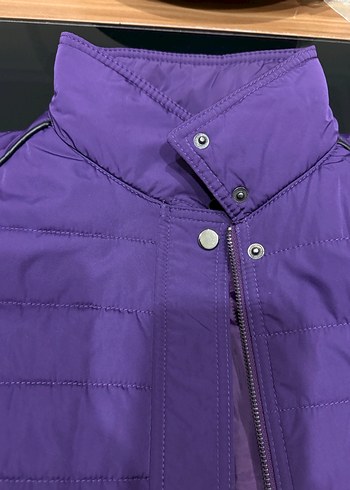 Kadın Mor Fermuarlı Ceket - Görsel 7