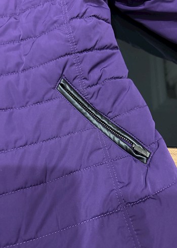 Kadın Mor Fermuarlı Ceket - Görsel 2