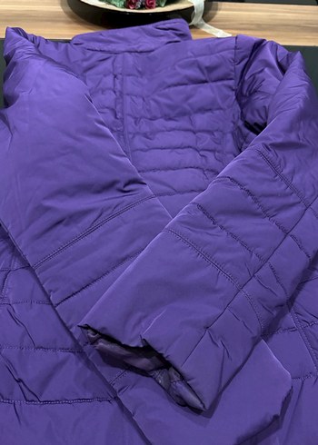 Kadın Mor Fermuarlı Ceket - Görsel 10