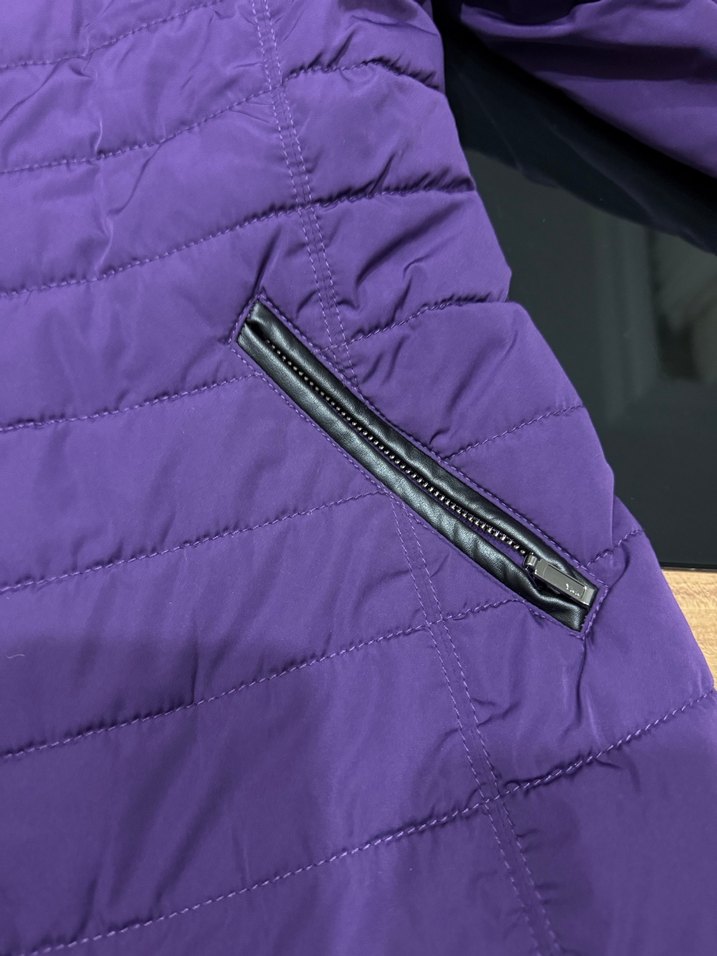 Kadın Mor Fermuarlı Ceket - Görsel 2