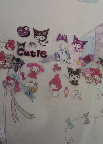 6lı sanrio çıkartmaları