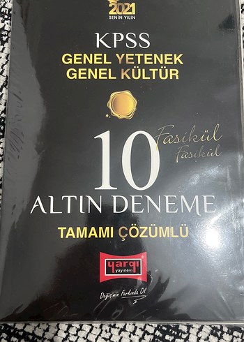 KPSS Genel Yetenek Genel Kültür 10 Altın Deneme