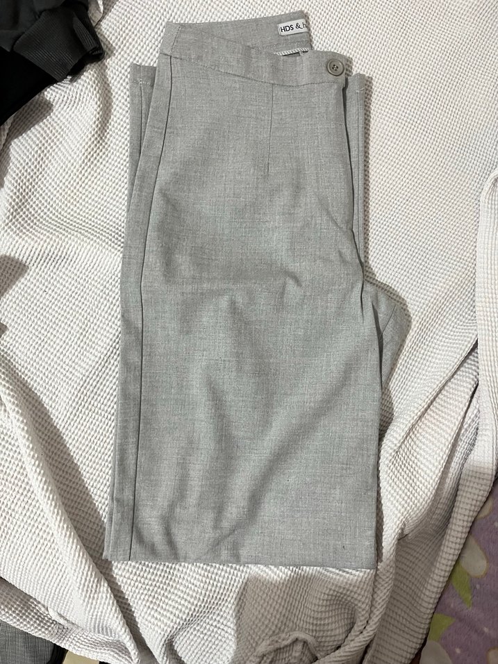 Gri KadınKumaş Pantolon - Görsel 2