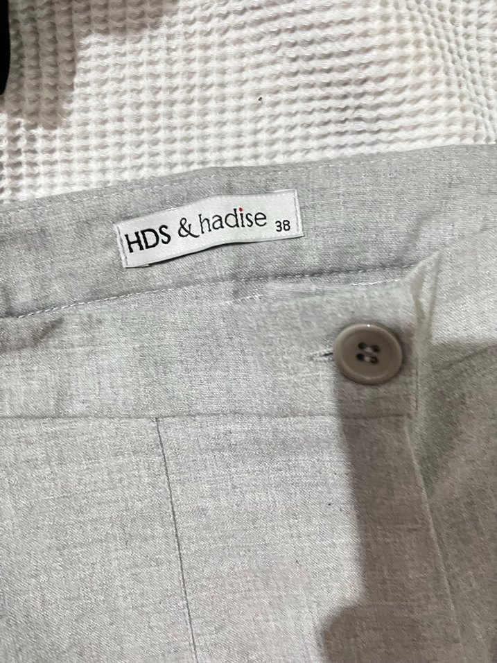 Gri KadınKumaş Pantolon - Görsel 3