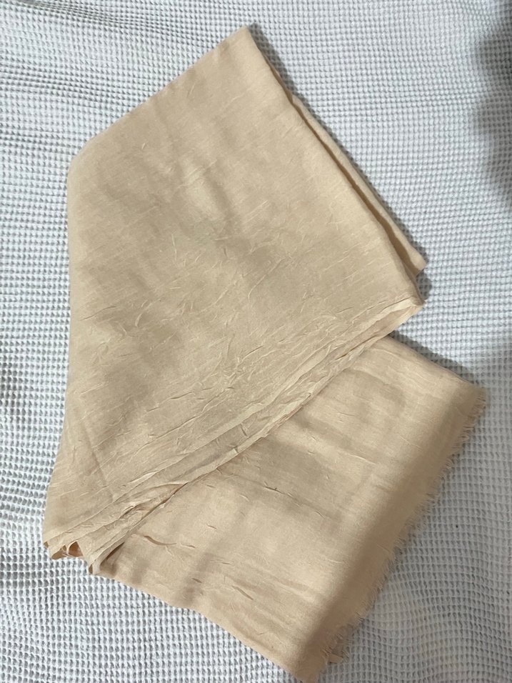 bej bambu şal - Görsel 2