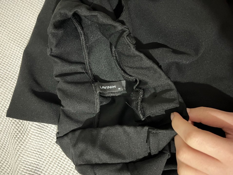 Kemerli Siyah Kadın Kumaş Pantolon - Görsel 3