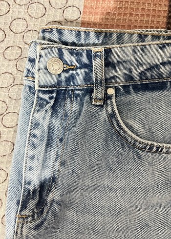 buz mavisi kot pantolon geniş paça - Görsel 3