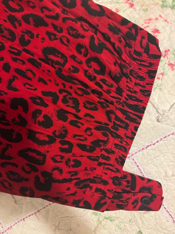 Kırmızı Yarım gömlek - Görsel 4