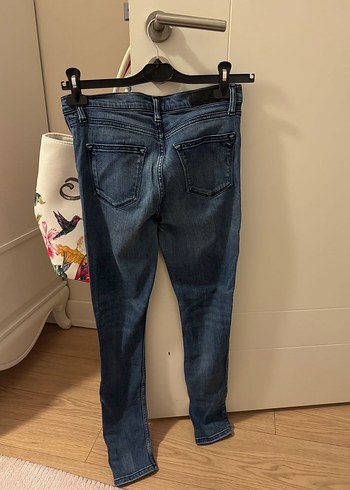 Kadın Mavi Denim Dar Kesim Jean - Görsel 3