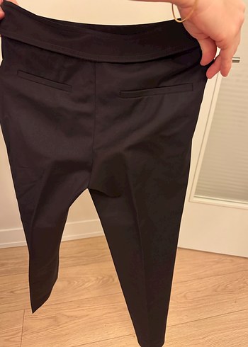 Kemerli Siyah Kadın Kumaş Pantolon Network - Görsel 5