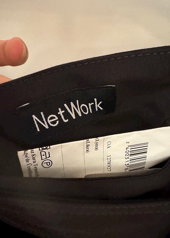 Kemerli Siyah Kadın Kumaş Pantolon Network - Görsel 3