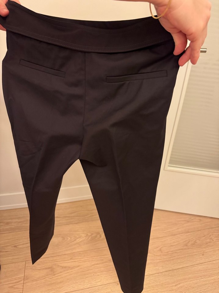 Kemerli Siyah Kadın Kumaş Pantolon Network - Görsel 5