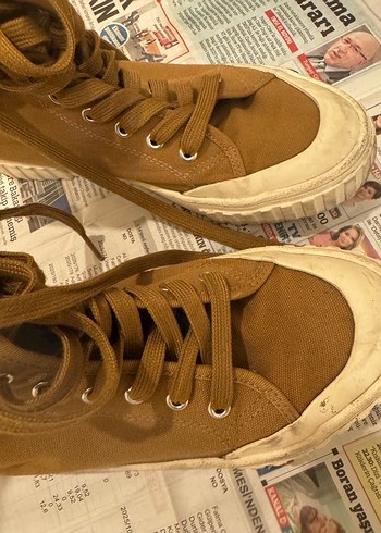 Bej Kadın Sneakers Mango - Görsel 3