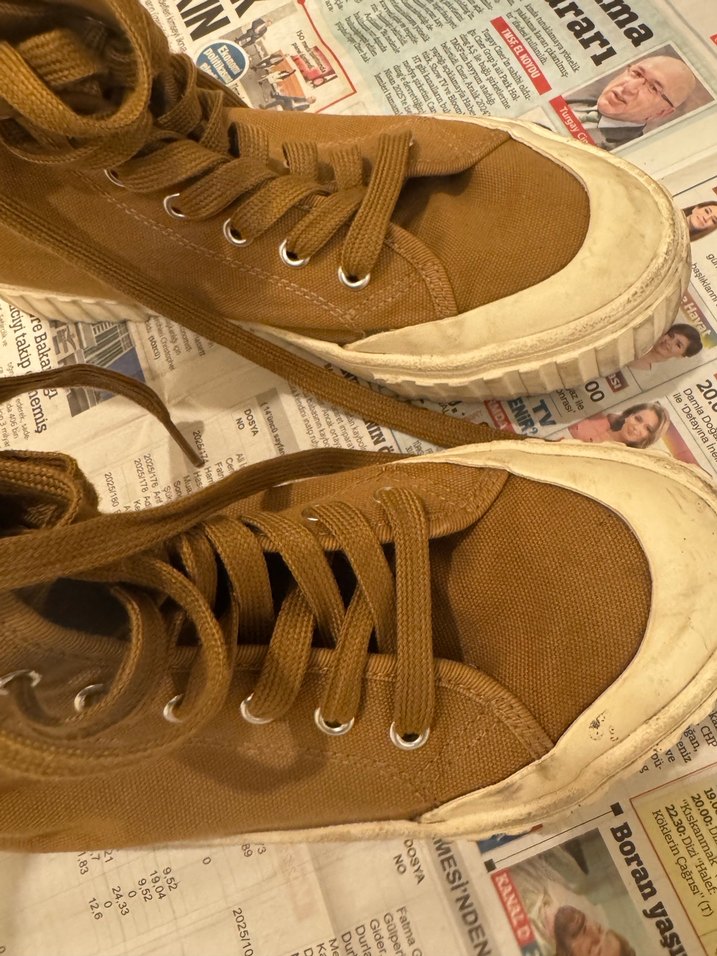 Bej Kadın Sneakers Mango - Görsel 3