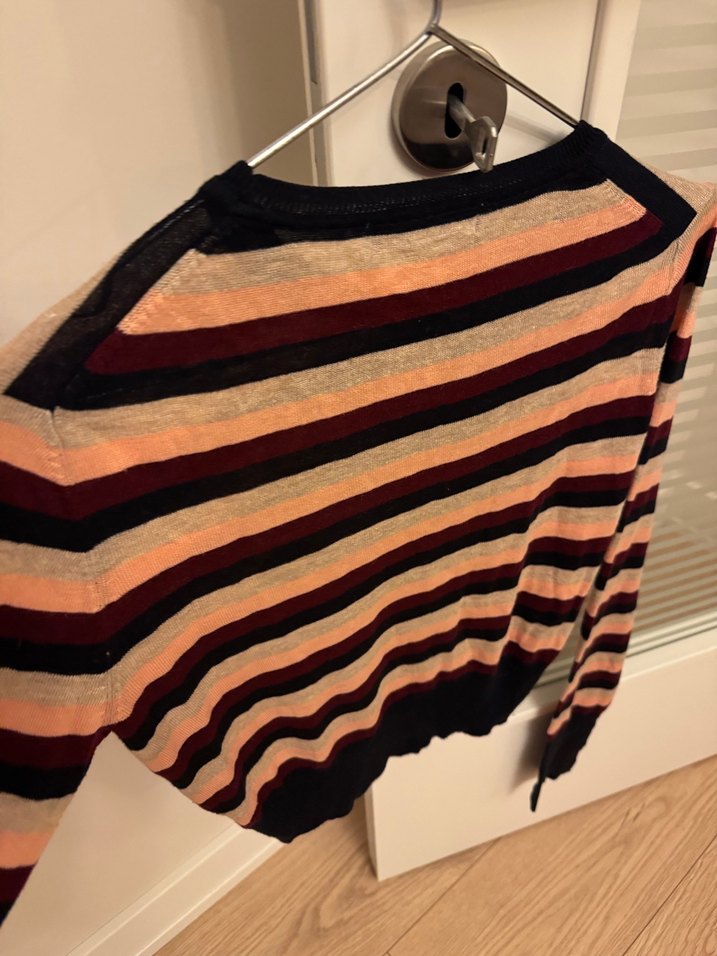 Çizgili Çok Renkli Kadın Triko Kazak Zara - Görsel 3