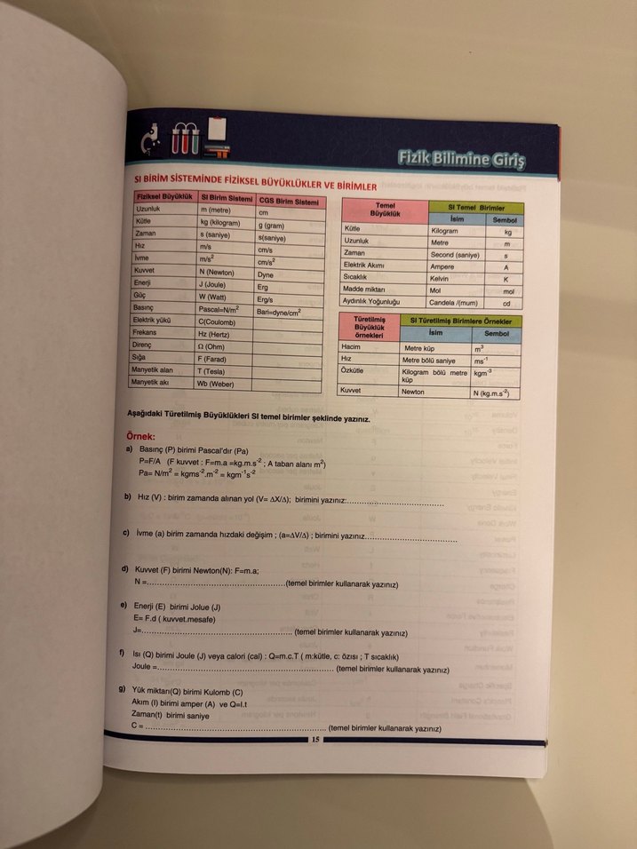 Fizik-Kimya-Biyoloji Deney Kitapçığı 9. Sınıf - Görsel 4