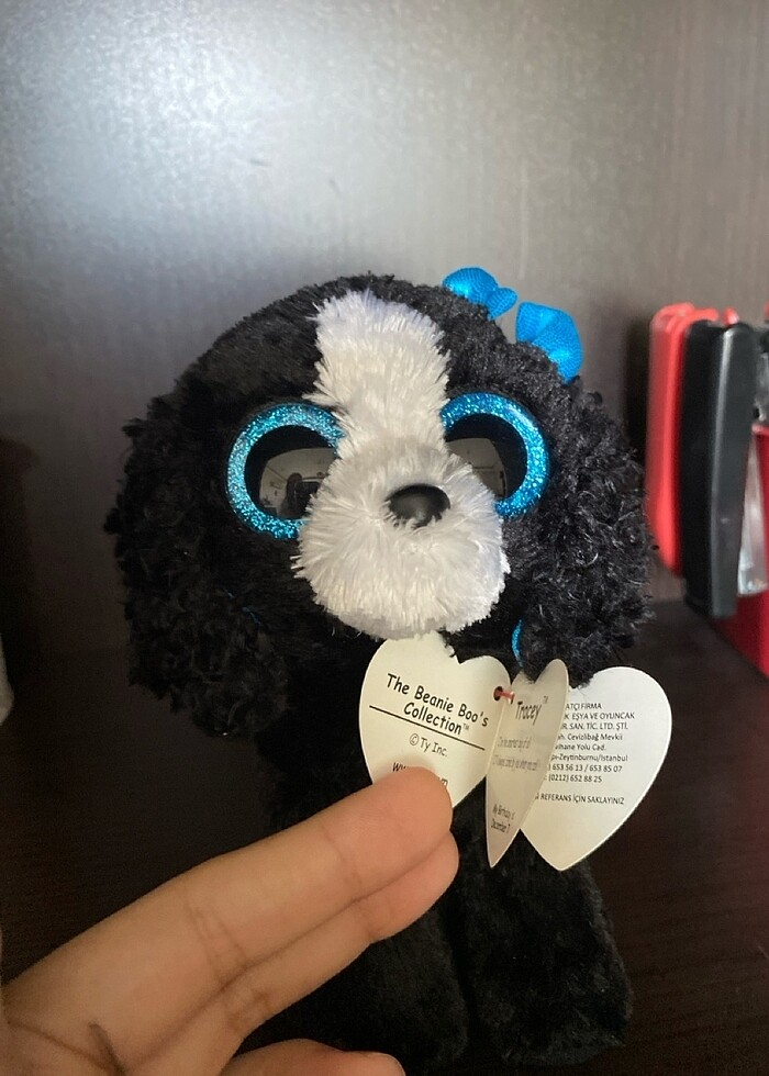 Ty simli büyük gözlü köpek peluş - Görsel 2
