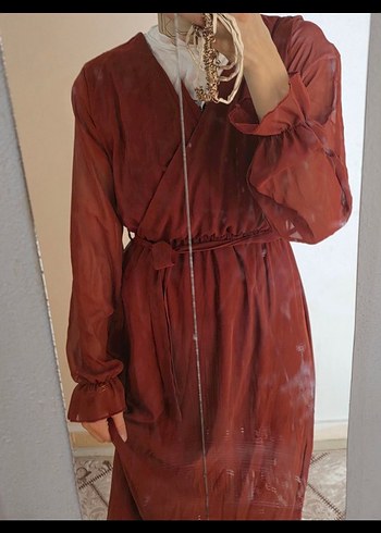 kırmızı elbise - Görsel 5