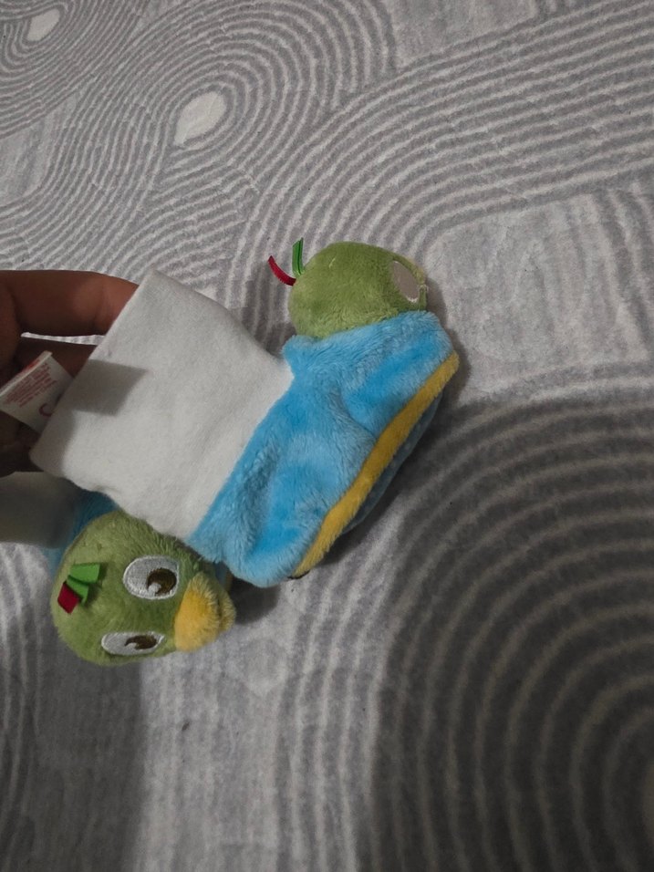 Renkli Örgü Desenli Erkek Çocuk Ev Terliği - Görsel 3