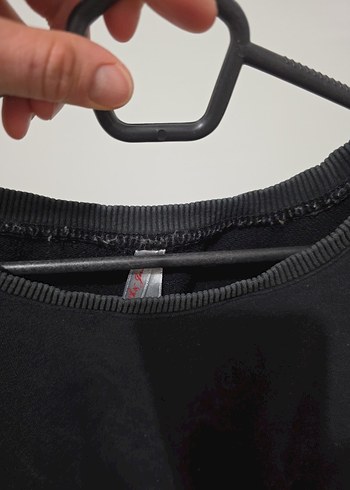 Fermuarlı Siyah Kadın Sweatshirt - Görsel 4