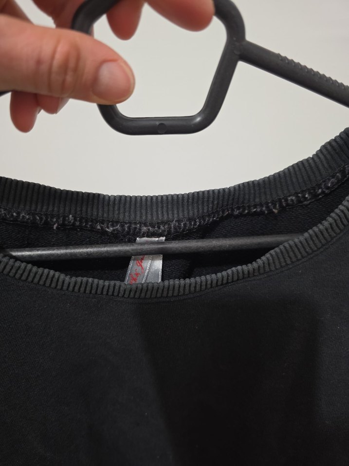 Fermuarlı Siyah Kadın Sweatshirt - Görsel 4