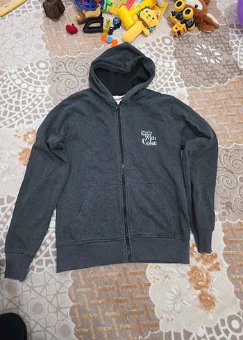 Gri Kapüşonlu Erkek Sweatshirt - Görsel 3