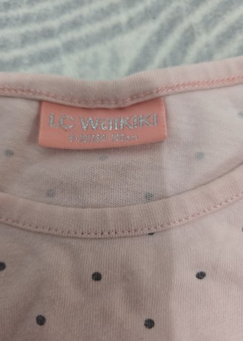 Kız Çocuk Pembe Düğmeli Tişört - Görsel 5