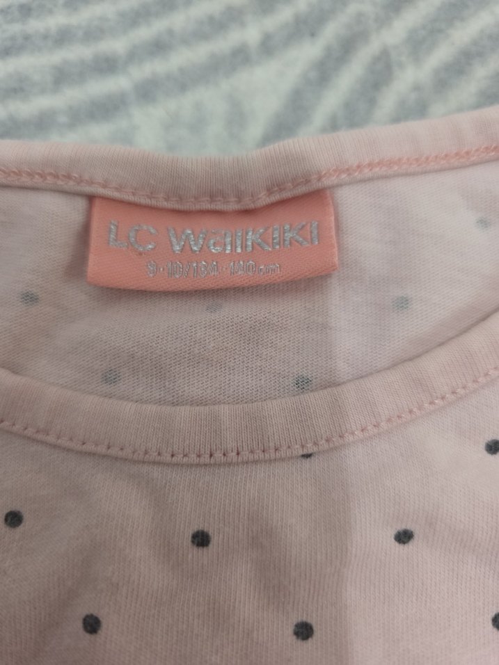 Kız Çocuk Pembe Düğmeli Tişört - Görsel 5