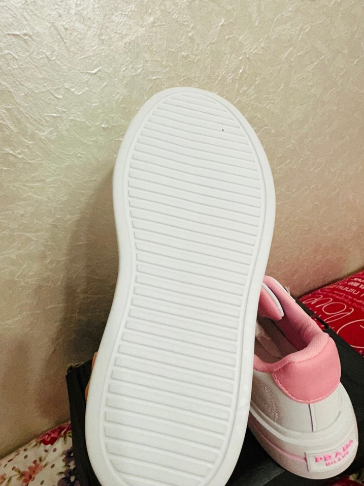 Pembe Kadın Spor Ayakkabı Platform Tabanlı - Görsel 4