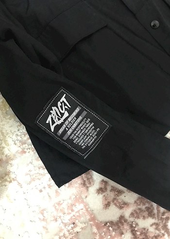 Düğmeli Siyah Kadın Street Wear Gömlek - Görsel 2