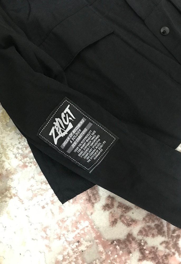 Düğmeli Siyah Kadın Street Wear Gömlek - Görsel 2