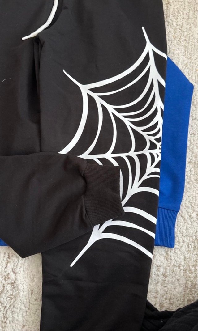 Örümcek Adam Baskılı Erkek Çocuk Sweatshirt takım elbise - Görsel 2