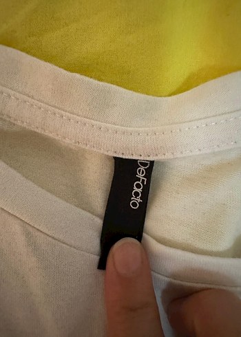 Kız Çocuk Payetli Baskılı Beyaz Tişört - Görsel 3