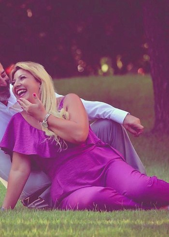 Mor V Yaka Drapeli Midi Tulum - Görsel 6