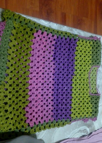 Renkli Örgü Kız Çocuk Panco - Görsel 3