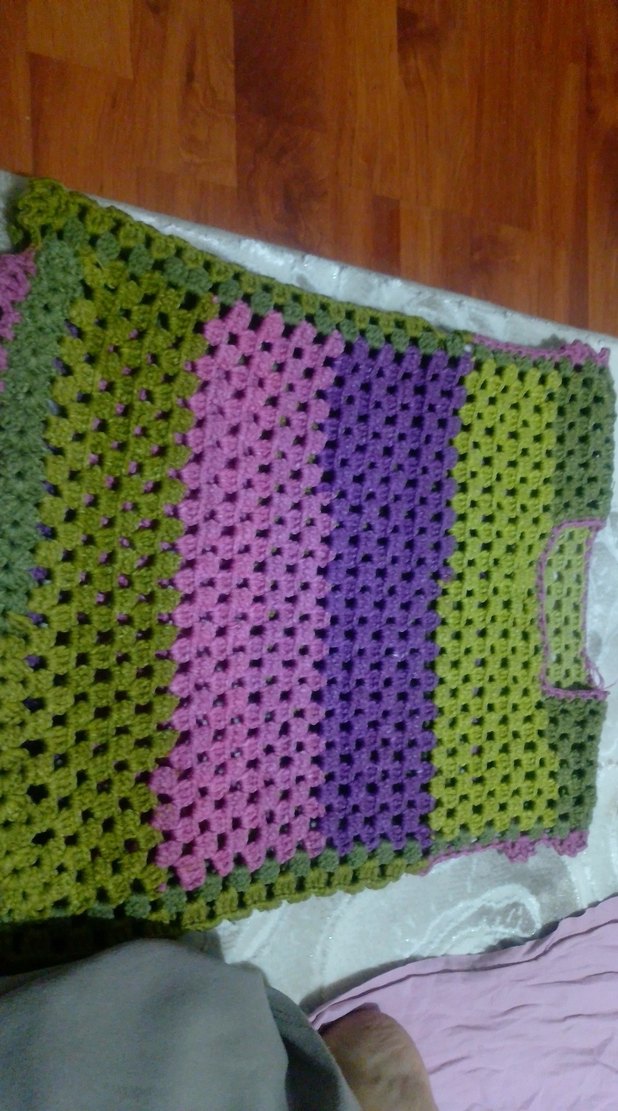 Renkli Örgü Kız Çocuk Panco - Görsel 3